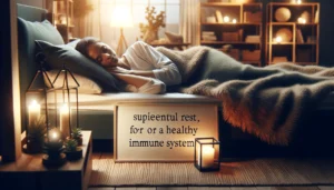 person resting or sleeping